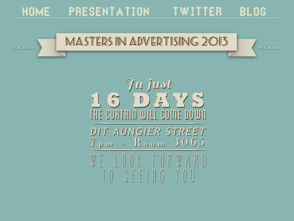 Countdown page for Adgrad website